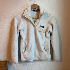 Patagonia White Snap T Fleece Pullover Extra Small